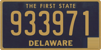 DE license plate 933971