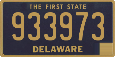 DE license plate 933973