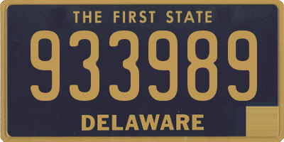 DE license plate 933989