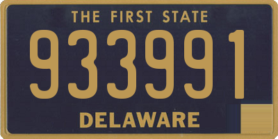 DE license plate 933991