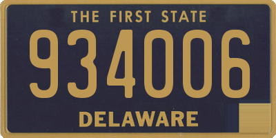 DE license plate 934006