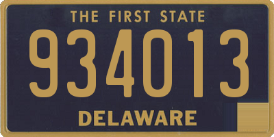 DE license plate 934013