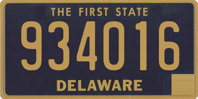 DE license plate 934016