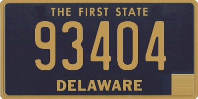 DE license plate 93404