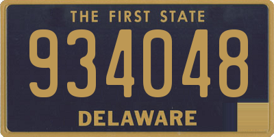 DE license plate 934048