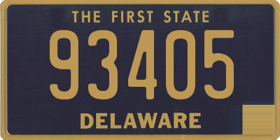 DE license plate 93405