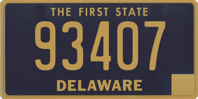 DE license plate 93407