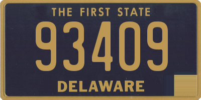 DE license plate 93409