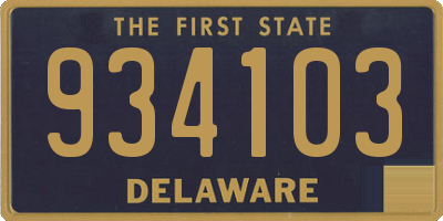 DE license plate 934103