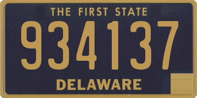 DE license plate 934137