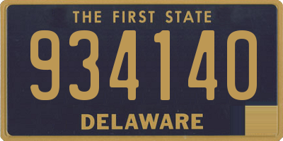 DE license plate 934140