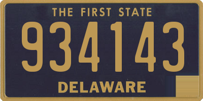 DE license plate 934143