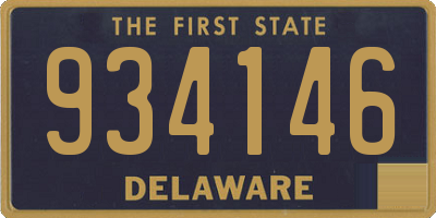 DE license plate 934146