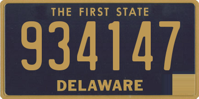 DE license plate 934147