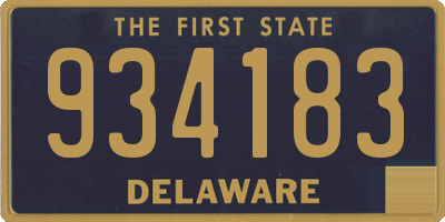 DE license plate 934183
