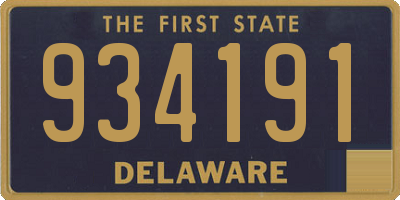 DE license plate 934191