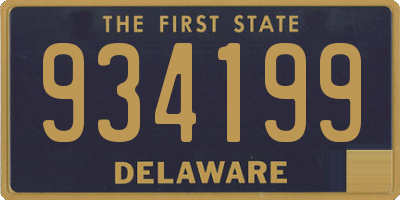 DE license plate 934199