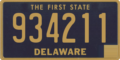 DE license plate 934211