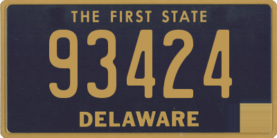 DE license plate 93424