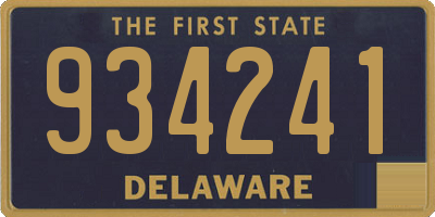 DE license plate 934241