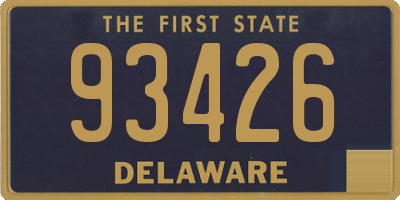 DE license plate 93426