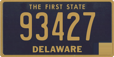 DE license plate 93427