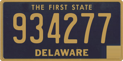 DE license plate 934277