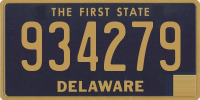 DE license plate 934279