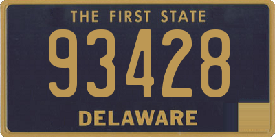 DE license plate 93428