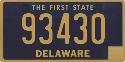 DE license plate 93430