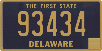 DE license plate 93434
