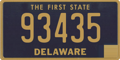 DE license plate 93435