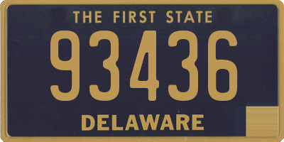 DE license plate 93436