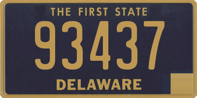 DE license plate 93437