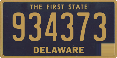 DE license plate 934373