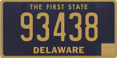 DE license plate 93438