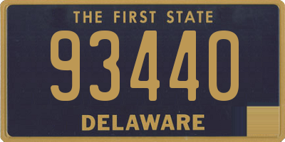 DE license plate 93440
