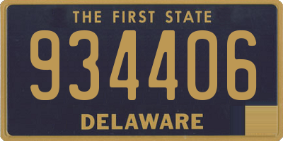 DE license plate 934406