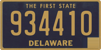 DE license plate 934410