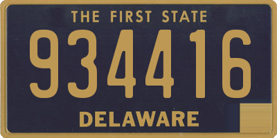 DE license plate 934416