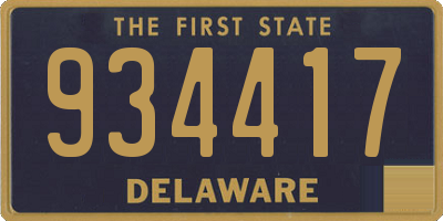 DE license plate 934417