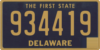 DE license plate 934419
