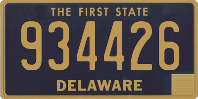 DE license plate 934426