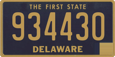 DE license plate 934430