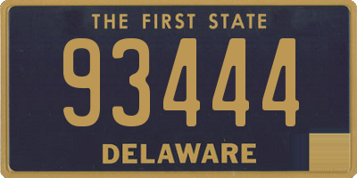 DE license plate 93444