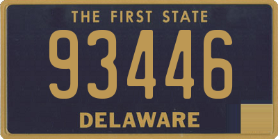 DE license plate 93446