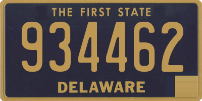 DE license plate 934462