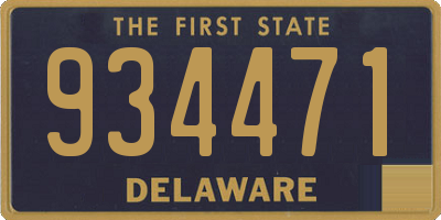 DE license plate 934471