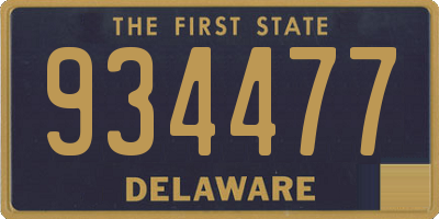 DE license plate 934477
