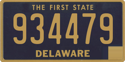 DE license plate 934479